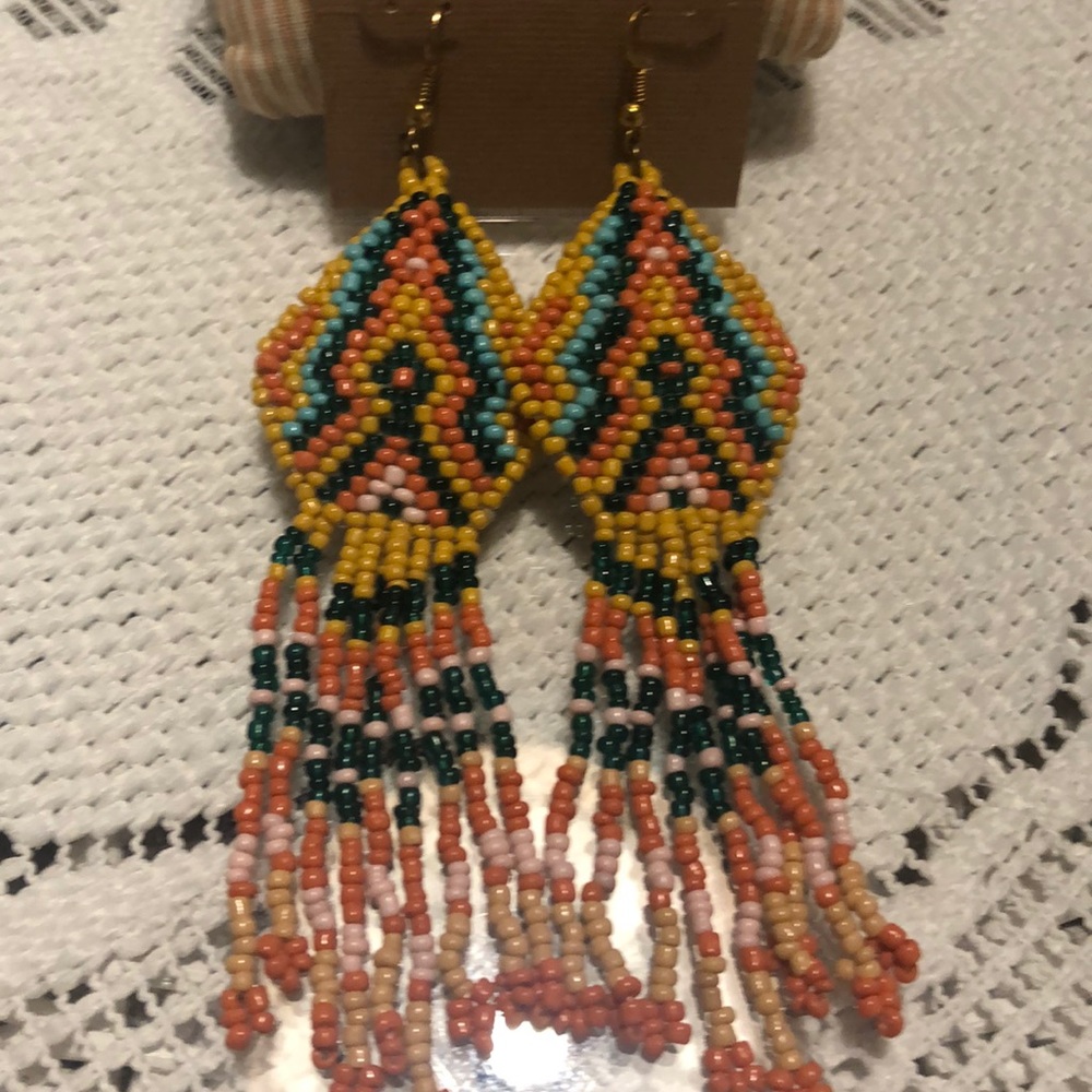 Stephan & Co boho beaded earrings